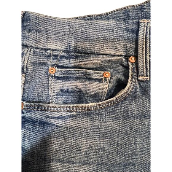 Mother Women's High Waisted Ankle Fray Distressed Jeans Size 30 Blue - Picture 5 of 12